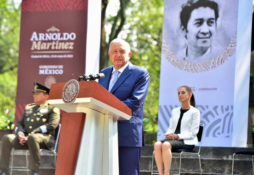 AMLO destaca legado de Arnoldo Martínez Verdugo Foto: Presidencia
