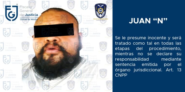 FGJ-CDMX detiene a Juan Carlos “N”, ex custodio experto en Reclusorios y Centros Penitenciarios de la capital Foto: FGJCDMX