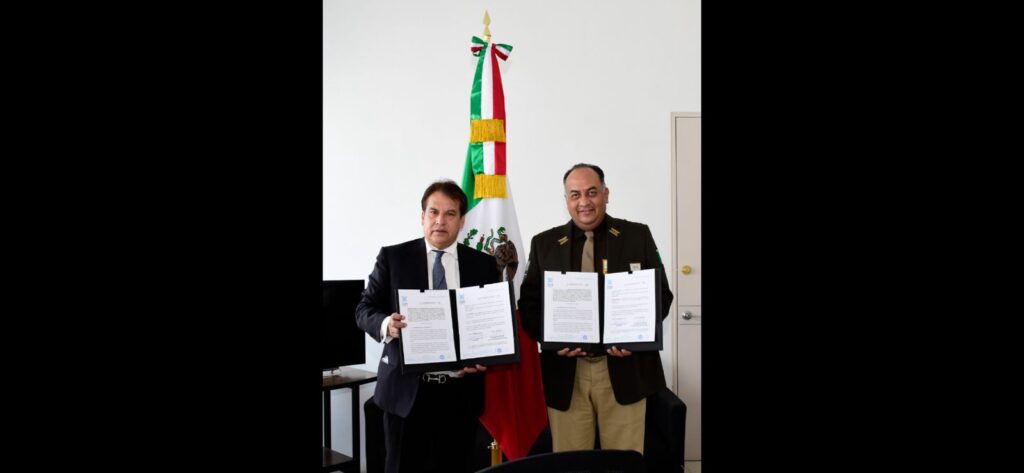 INM y CDH-Puebla firmaron un convenio de colaboración *FOTO SEGOB / INM