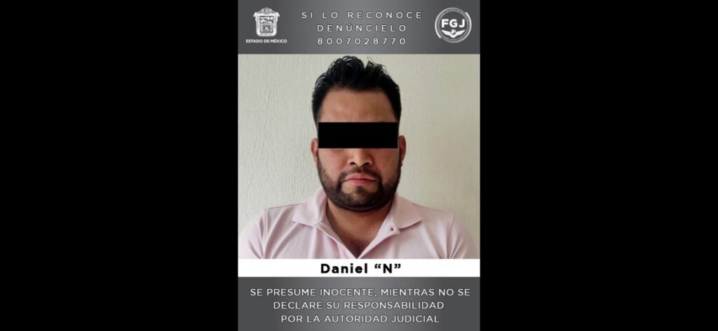FGJEM detuvo a Daniel “N”, presunto integrante de una célula delictiva *FGJ-EM