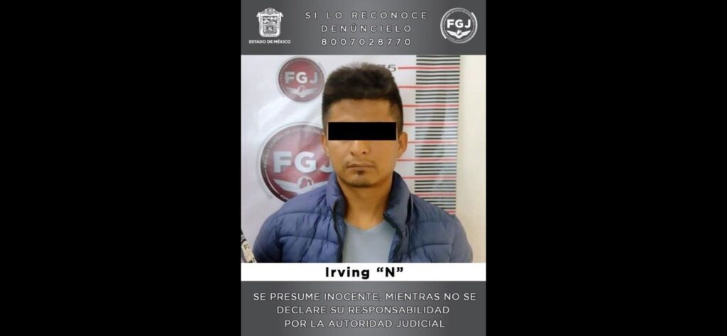 FGJEM detuvo a Irving “N”, jefe de plaza de una célula de una organización delictiva del CJNG *FOTO & VIDEO FGJ-EM