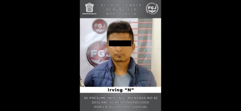 FGJEM detuvo a Irving “N”, jefe de plaza de una célula de una organización delictiva del CJNG *FOTO & VIDEO FGJ-EM