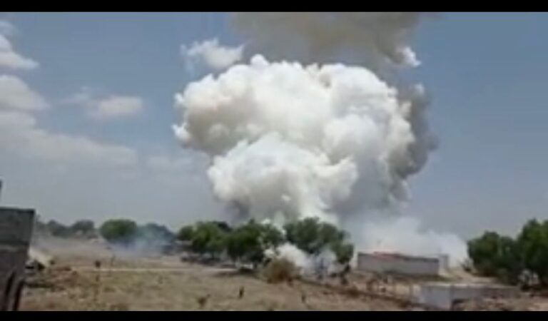 Explosión de polvorín deja una persona fallecida y seis lesionadas en Zumpango Foto: Internet