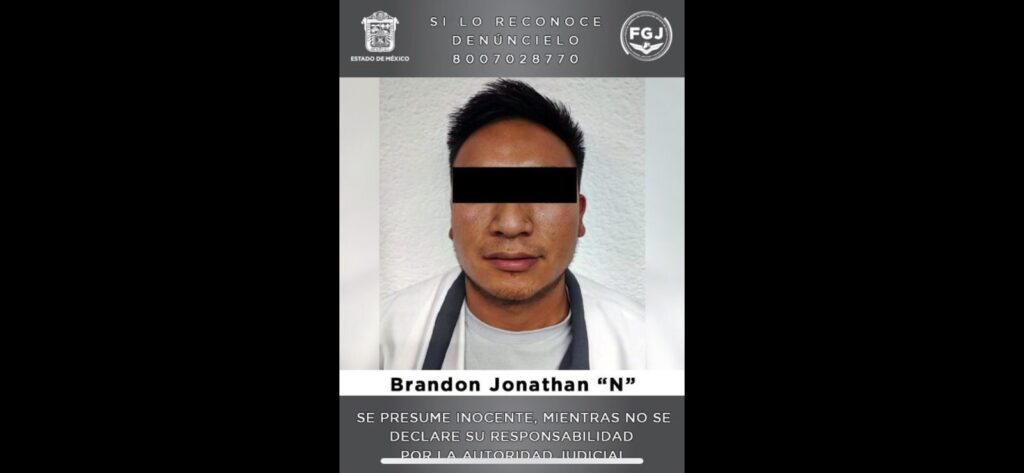 FGJEM: Brandon Jonathan “N” fue vinculado a proceso por el delito de violación Foto: FGJEM