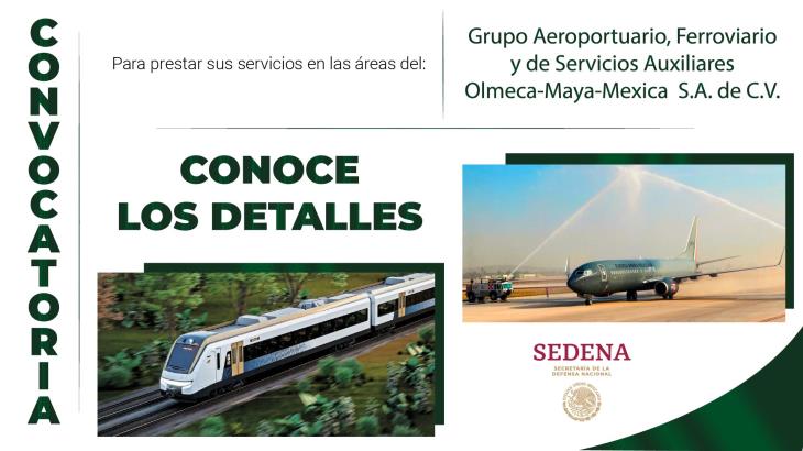 SEDENA inicia proceso de contratación para grupo Ferroviario Olmeca- Maya-Mexica, S.A. de C.V. Foto: Internet