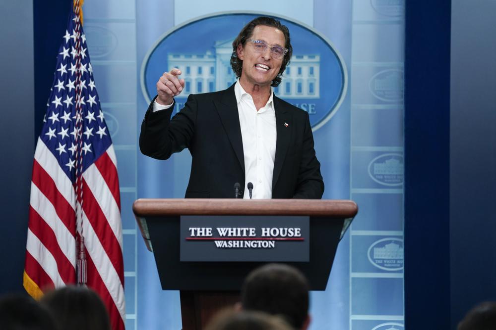McConaughey aboga por control de armas en la Casa Blanca Foto: AP