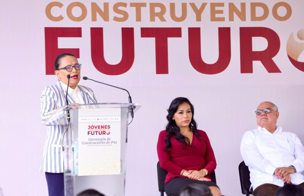 Rosa Ícela Rodríguez da banderazo de inicio a estrategia “Constructores de Paz” en Morelos