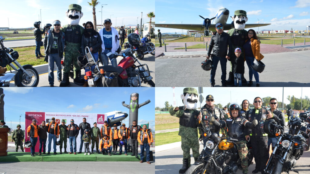 Rodada por el "Día del Padre" participaron motociclistas de Edomex e Hidalgo: SEDENA