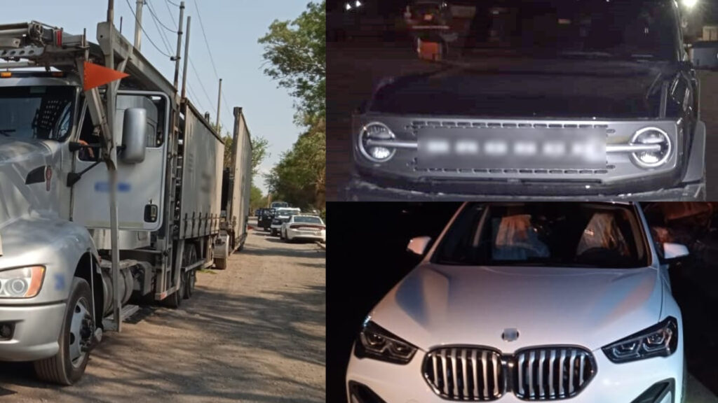 GN recuperó en Jalisco un tractocamión cargado con vehículos nuevos de alta gama