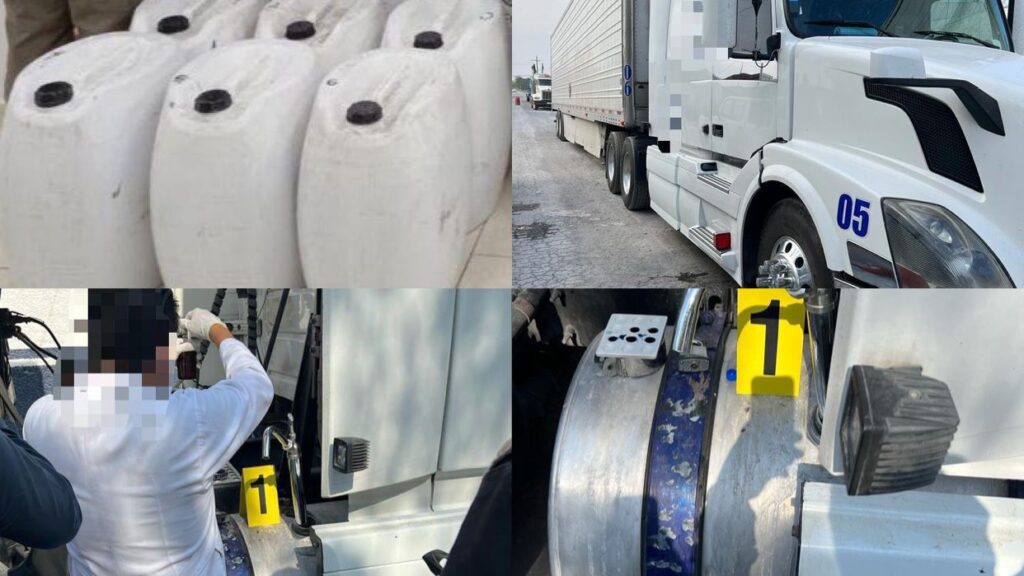 Juez vinculó a proceso a un individuo por transporte de más de 500 lt de metanfetamina Foto: FGR