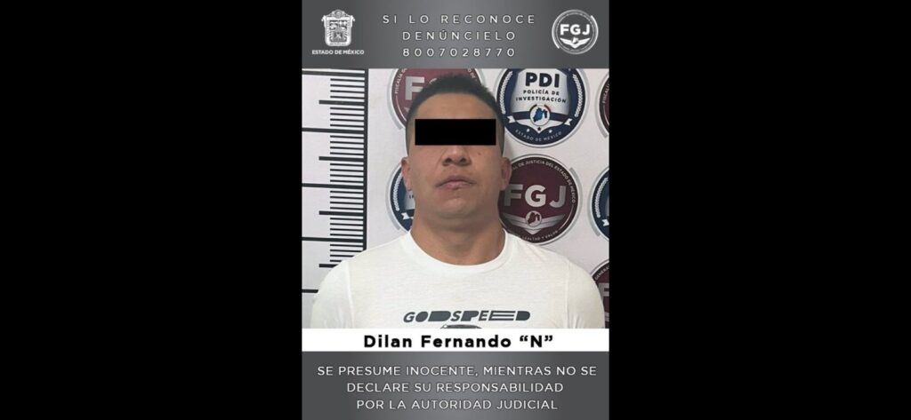 FGJEM detuvo a Dilan Fernando “N”, presunto líder de un grupo delictivo dedicado al robo de vehículos Foto: FGJEM