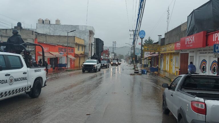 Fuerzas federales y estatales recobran orden en San Cristobal de las Casas, Chiapas