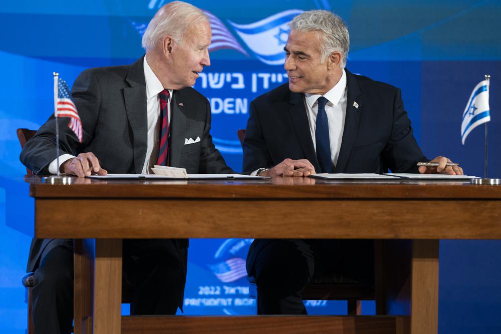 Biden y Lapid acuerdan detener el programa nuclear de Irán, difieren sobre cómo Foto: AP