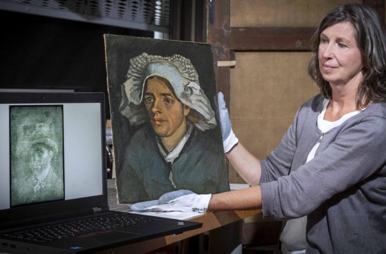 Encuentran autorretrato de Van Gogh escondido detrás de otro cuadro Foto: AP