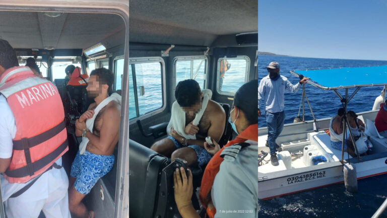 SEMAR realizó evacuación médica de una persona en Isla Espíritu Santo, En Baja California Sur