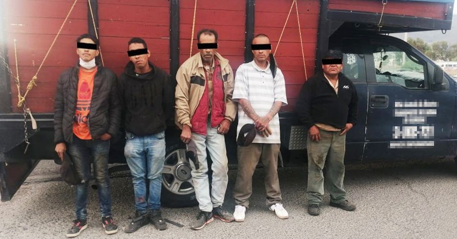 SSP-Hidalgo detuvo a cinco personas, relacionadas con robo a infraestructura ferroviaria *FOTOS SSP-HIDALGO