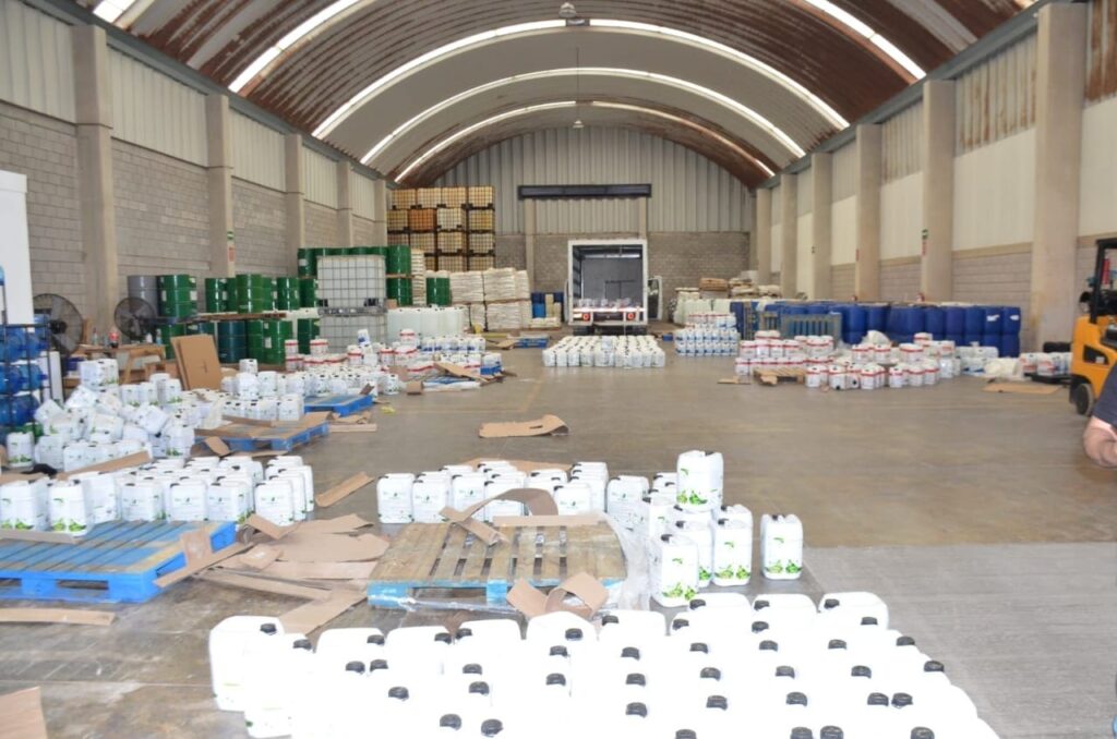 FGR aseguró más de 500 mil tabletas de fentanilo y mil kilos de metanfetaminas en Culiacán, Sinaloa Fotos: FGR