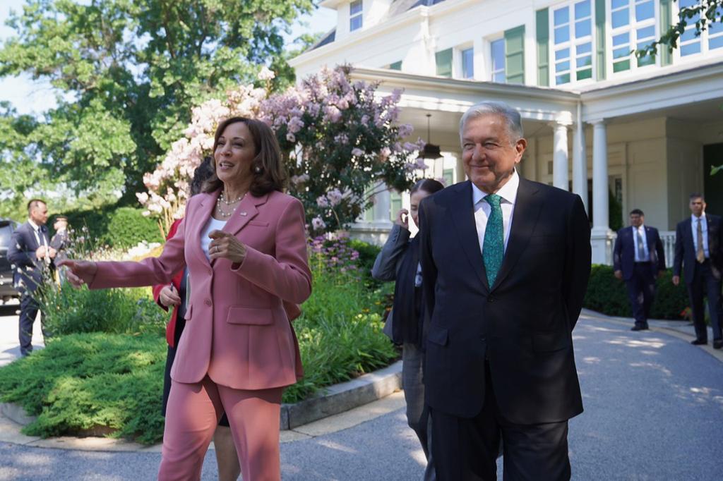 Destacan AMLO y Kamala Harris relación México - EUA