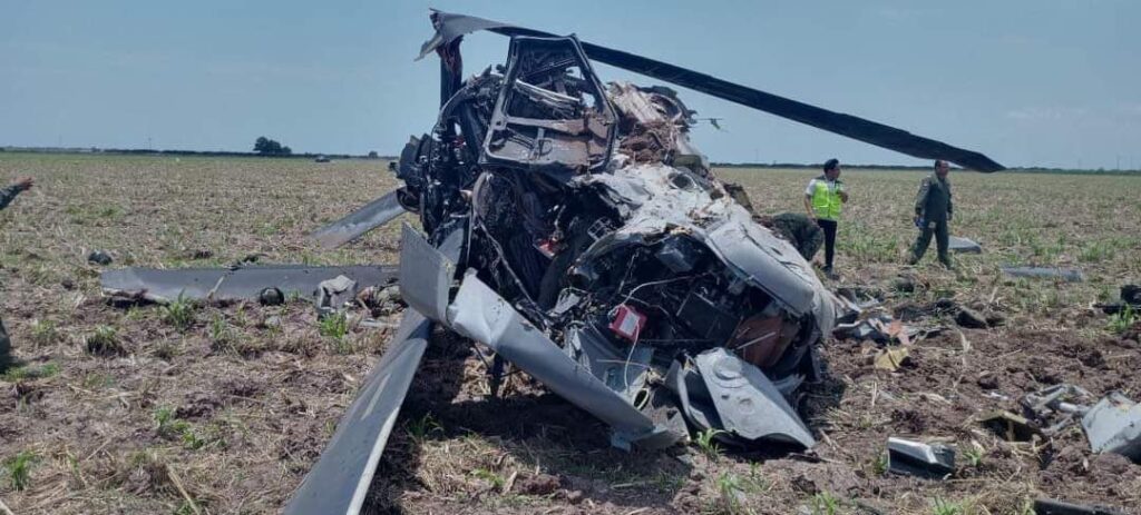 Primera inspección al helicóptero accidentado no presenta impactos de bala: SEMAR Fotos: Especiales