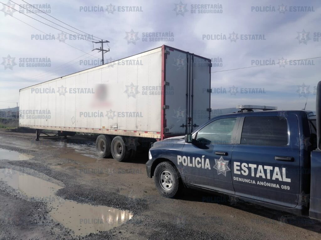 SSE: Policías estatales recuperaron caja seca con mercancía valuada en más de 2 mdp *FOTOS SSE