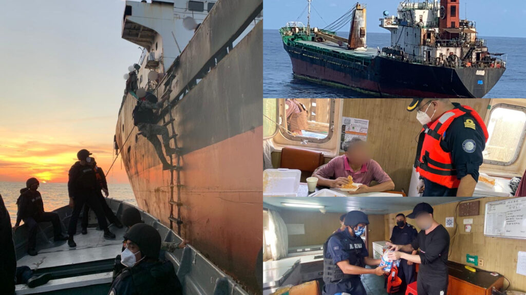 SEMAR brindó apoyo a 12 personas a bordo de buque a la deriva en costas de Acapulco, Guerrero