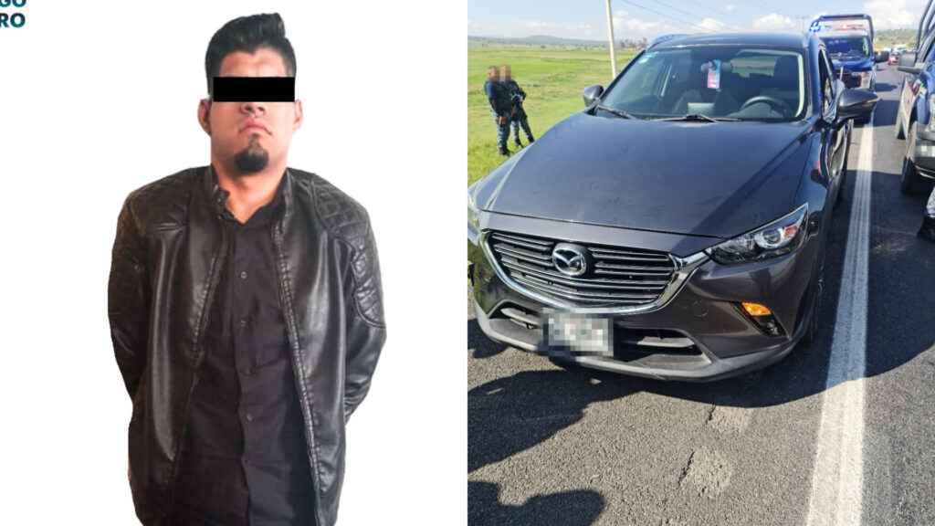 Arrestan en Hidalgo a sujeto de Peralvillo, CDMX, relacionado con delito de robo de vehículo con violencia