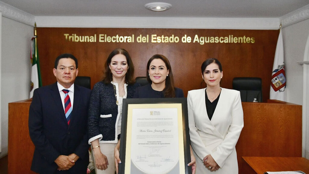 Tribunal electoral de Aguascalientes declara gobernadora electa a Tere Jiménez
