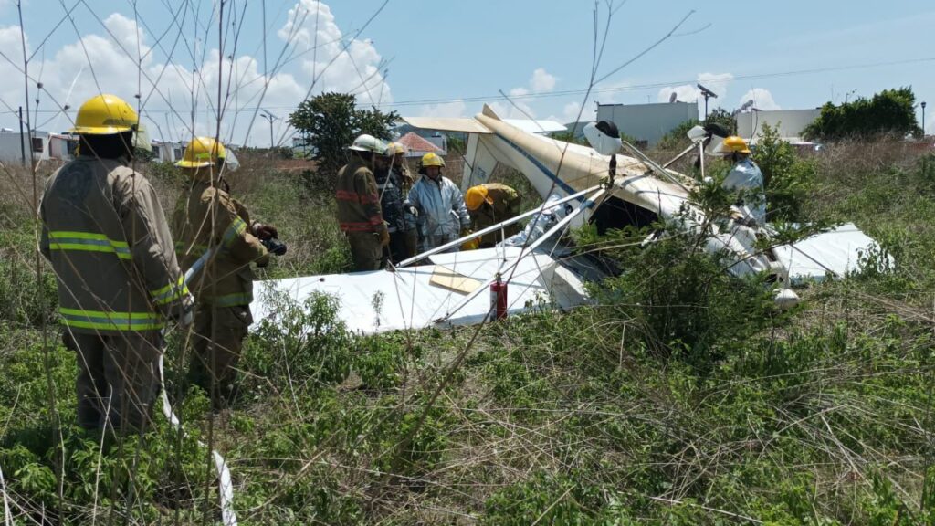 Cae aeronave en Xochitepec, Morelos; el piloto sólo tuvo heridas leves