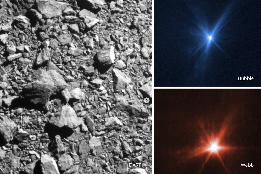 La NASA publica nuevas fotos de choque con asteroide
