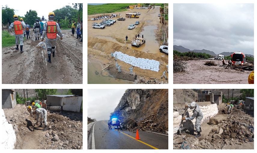 GN refuerza el “Plan GN-A” en 4 municipios de BCS afectados por lluvias tras paso de Huracán “Kay”
