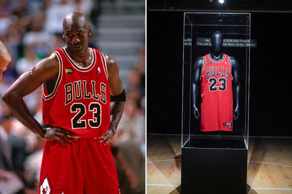 La camiseta que vistió Jordan en la final de la NBA de 1998, vendida por  10.09 millones de dólares
