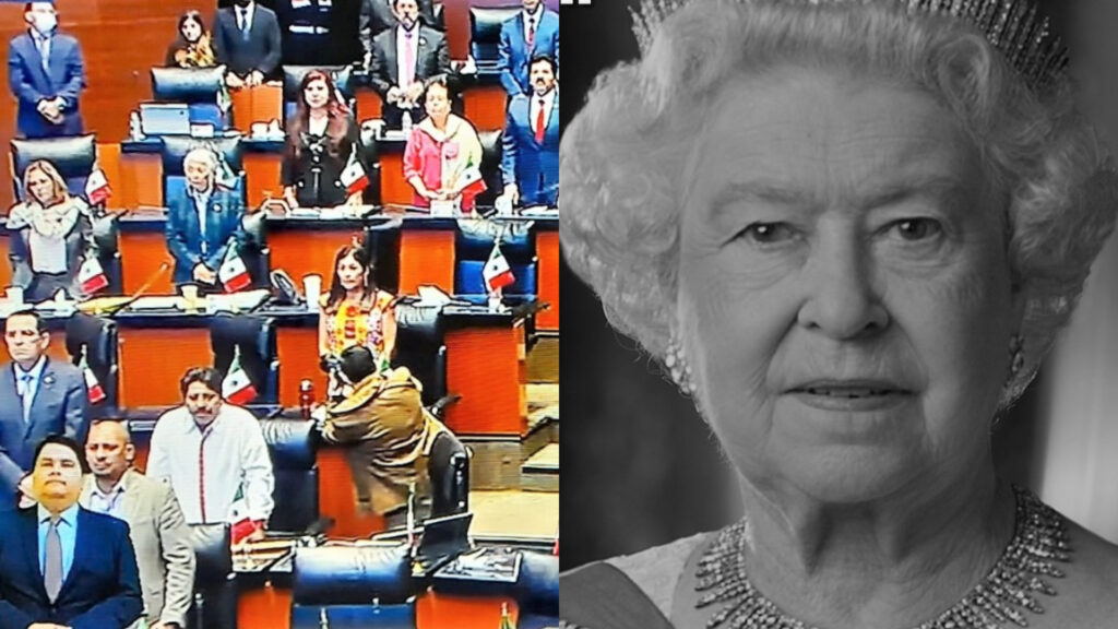 Guardan senadores minuto de silencio por la reina Isabel II de Inglaterra