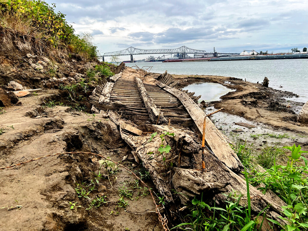 Sequía en el río Mississippi revela naufragio del siglo XIX