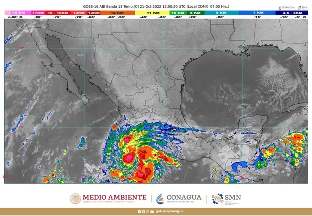 Tormenta tropical Roslyn gana fuerza en el Pacífico mexicano