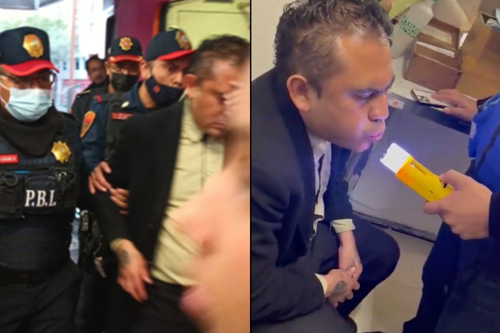 Chofer del Metro es detenido por conducir borracho y suplica “No me corran” (video)