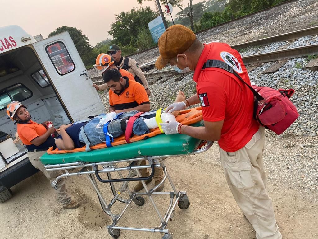 Grupos Beta rescataron y auxiliaron a menor de edad arrollada por un tren en Veracruz: INM