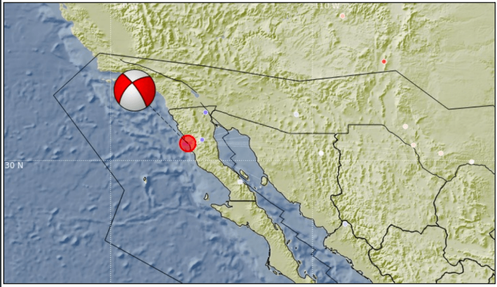 Sismo de 6.2 en Baja California, no se reportan daños