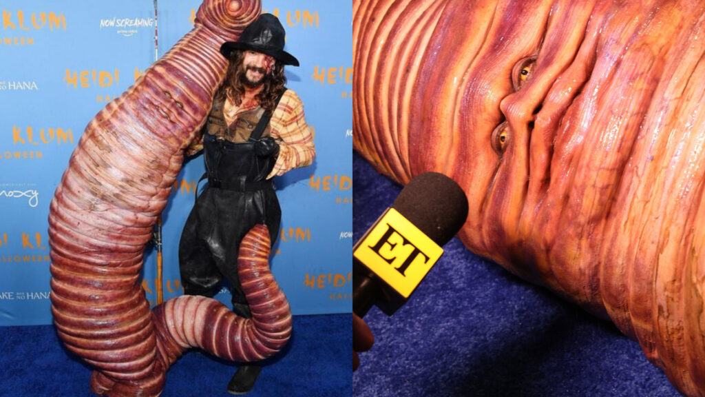 Heidi Klum celebra con un disfraz de...¿gusano?