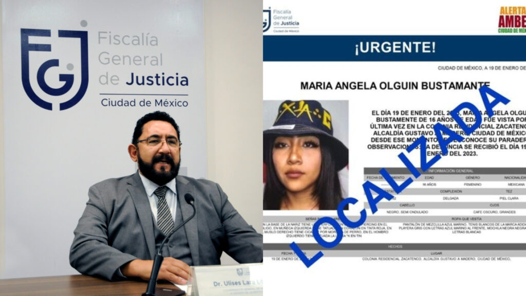 Fiscalía CDMX continúa con investigación de María Ángela Olguín