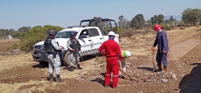 4 tomas clandestinas aseguró GN junto con combustible en Edomex, Hidalgo y NL