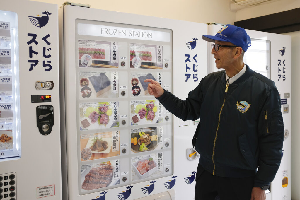 En Japón ya venden carne de ballena en máquinas expendedoras