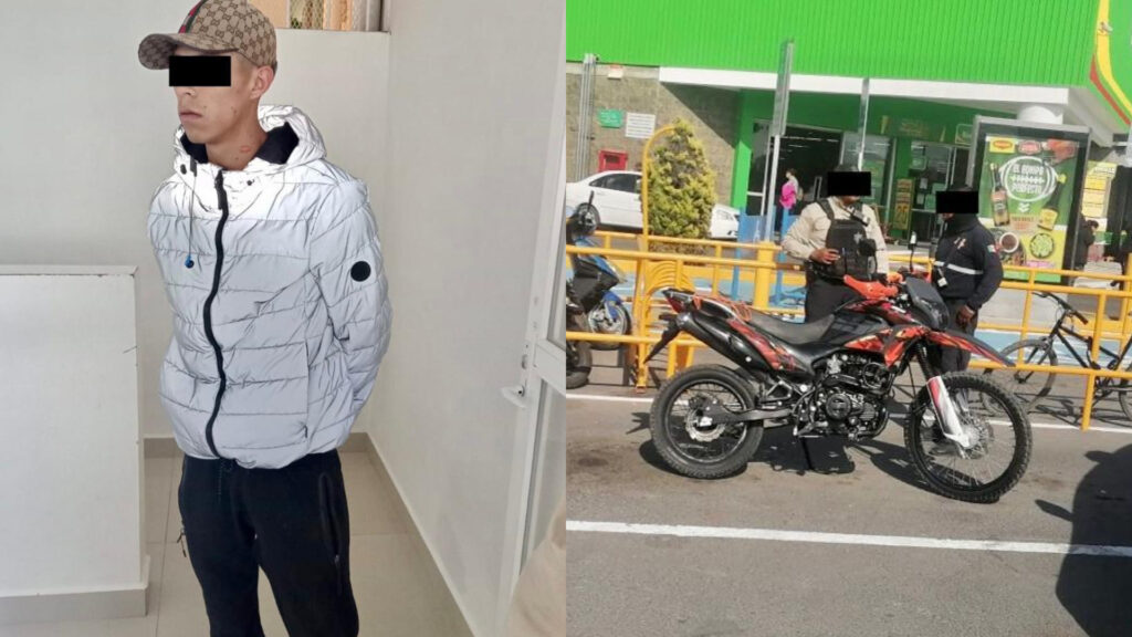 Detienen a sujeto que vendía motos robadas por Facebook en Tecámac, Edomex