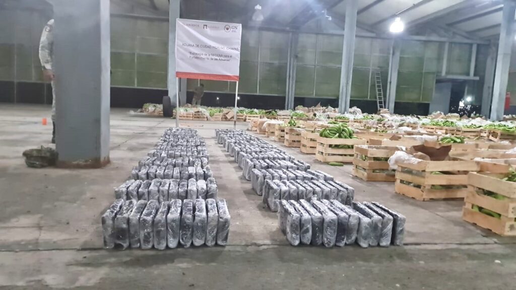 En cajas de plátano aseguraron 270 kg de cocaína en Chiapas | SEDENA