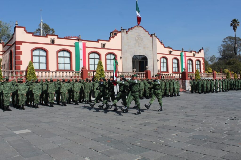 SEDENA realizó ceremonia de bienvenida a soldados del SMN encuadrados en Teotihuacán, Edomex