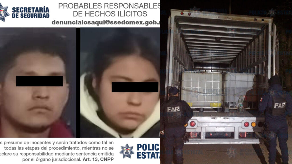 En Atlacomulco, Estado de México recuperan camioneta con gasolina de dudosa procedencia