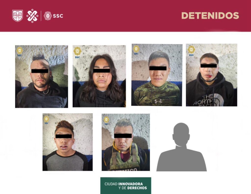 Tras persecución desde Edomex y balacera detienen a 7 secuestradores en CDMX