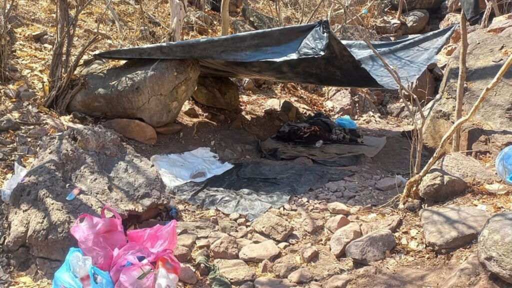 campamento clandestino en Michoacan