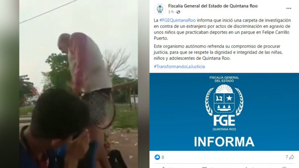 Extranjero humilla y agrede a menor en zona Maya de Quintana Roo; Fiscalía investiga