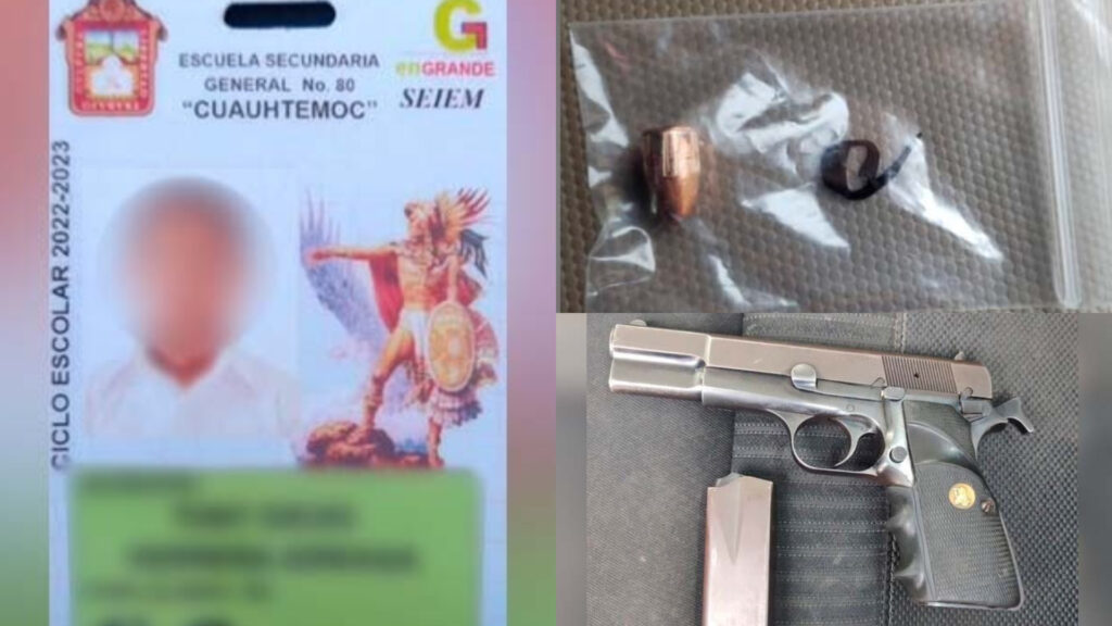 Fiscalía Edomex investiga disparo de menor en secundaria de La Paz, Estado de México