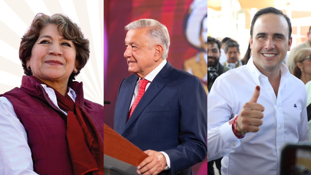 AMLO felicita a Delfina Gómez y Manolo Jiménez por ganar las elecciones en Edomex y Coahuila